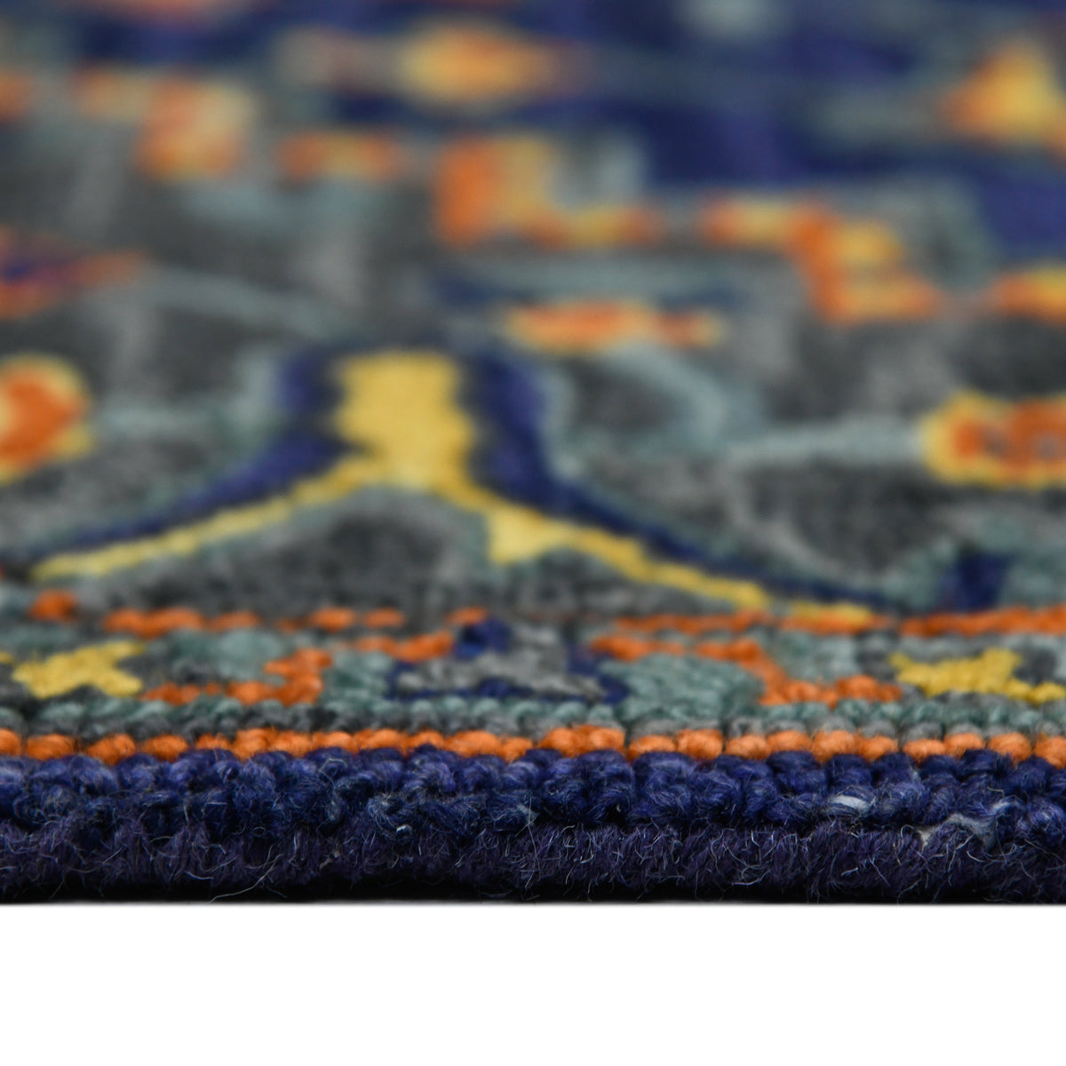 Amer Boho BOH-5 Blue Violet area rug - profile view