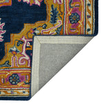Amer Boho BOH-8 Navy area rug - back view