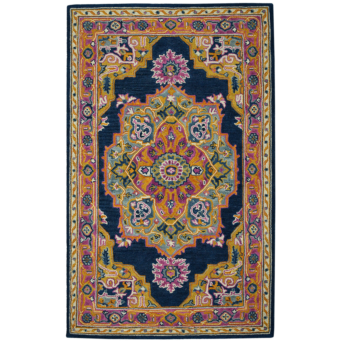 Amer Boho BOH-8 Navy area rug - product view