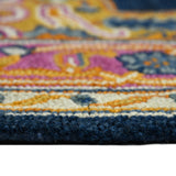 Amer Boho BOH-8 Navy area rug - profile view