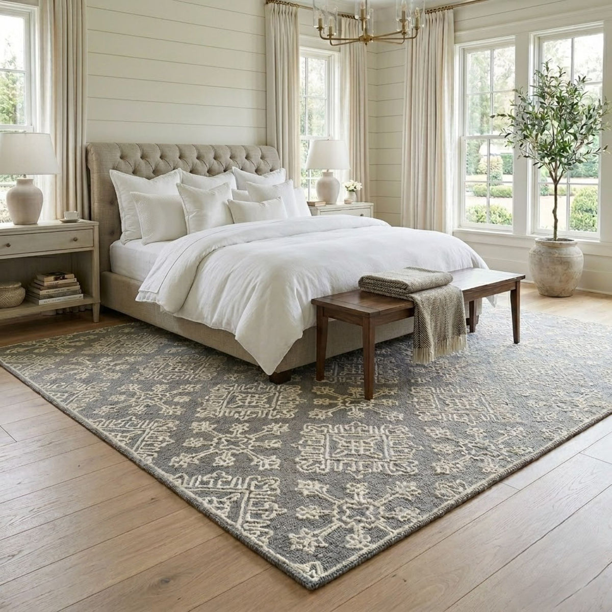 Amer Boscage BOS-33 Shale Gray area rug - lifestyle view