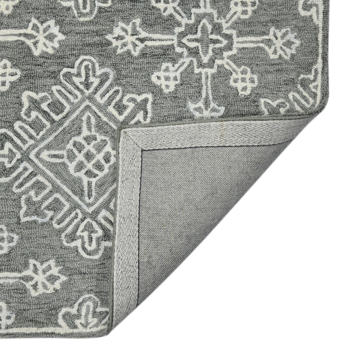 Amer Boscage BOS-33 Shale Gray area rug - back view