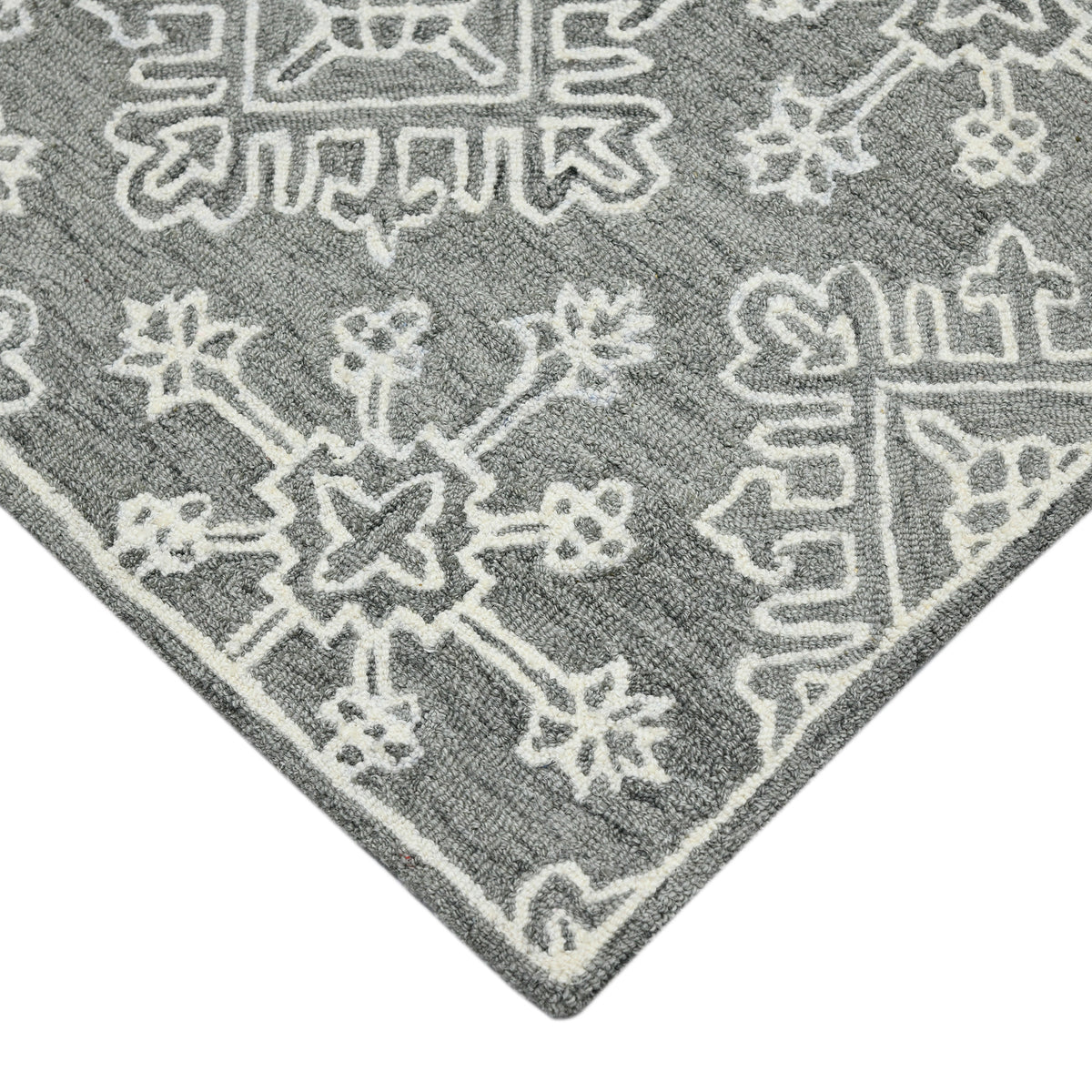 Amer Boscage BOS-33 Shale Gray area rug - corner view