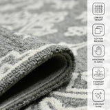 Amer Boscage BOS-33 Shale Gray area rug - infographic view