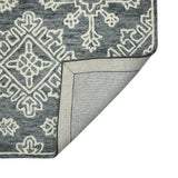 Amer Boscage BOS-34 Gray Steel area rug - back view