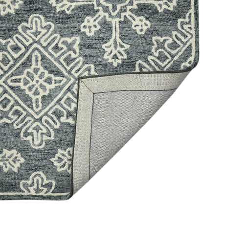 Amer Boscage BOS-34 Gray Steel area rug - back view