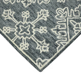 Amer Boscage BOS-34 Gray Steel area rug - corner view