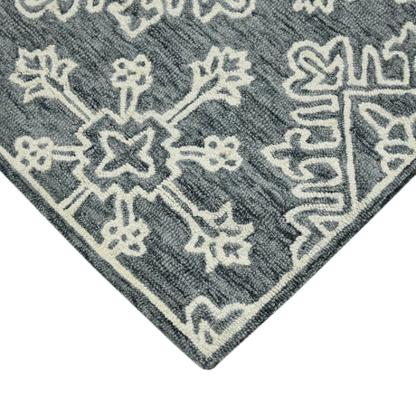 Amer Boscage BOS-34 Gray Steel area rug - corner view