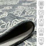 Amer Boscage BOS-34 Gray Steel area rug - infographic view