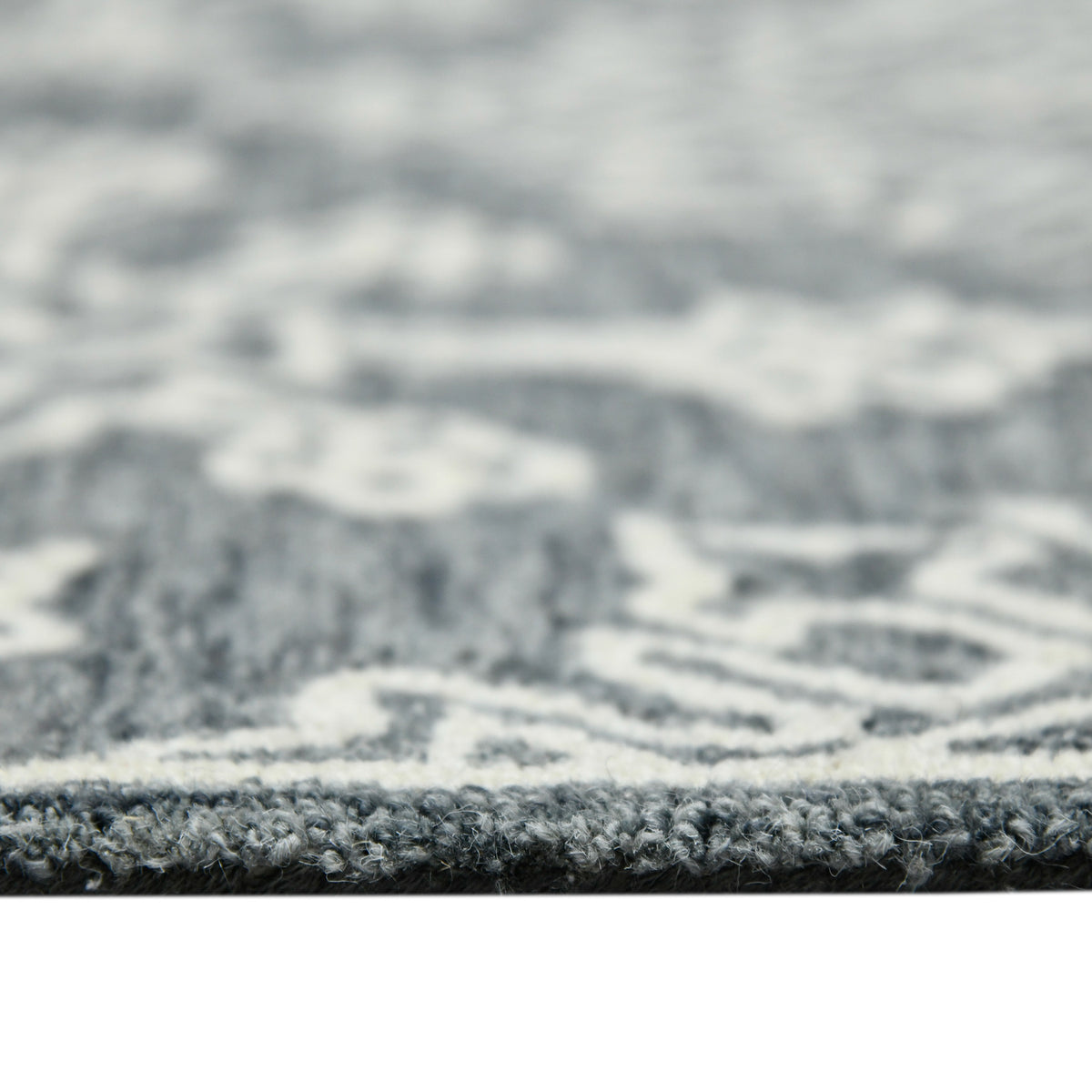 Amer Boscage BOS-34 Gray Steel area rug - profile view