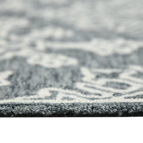 Amer Boscage BOS-34 Gray Steel area rug - profile view