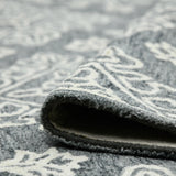 Amer Boscage BOS-34 Gray Steel area rug - rolled view