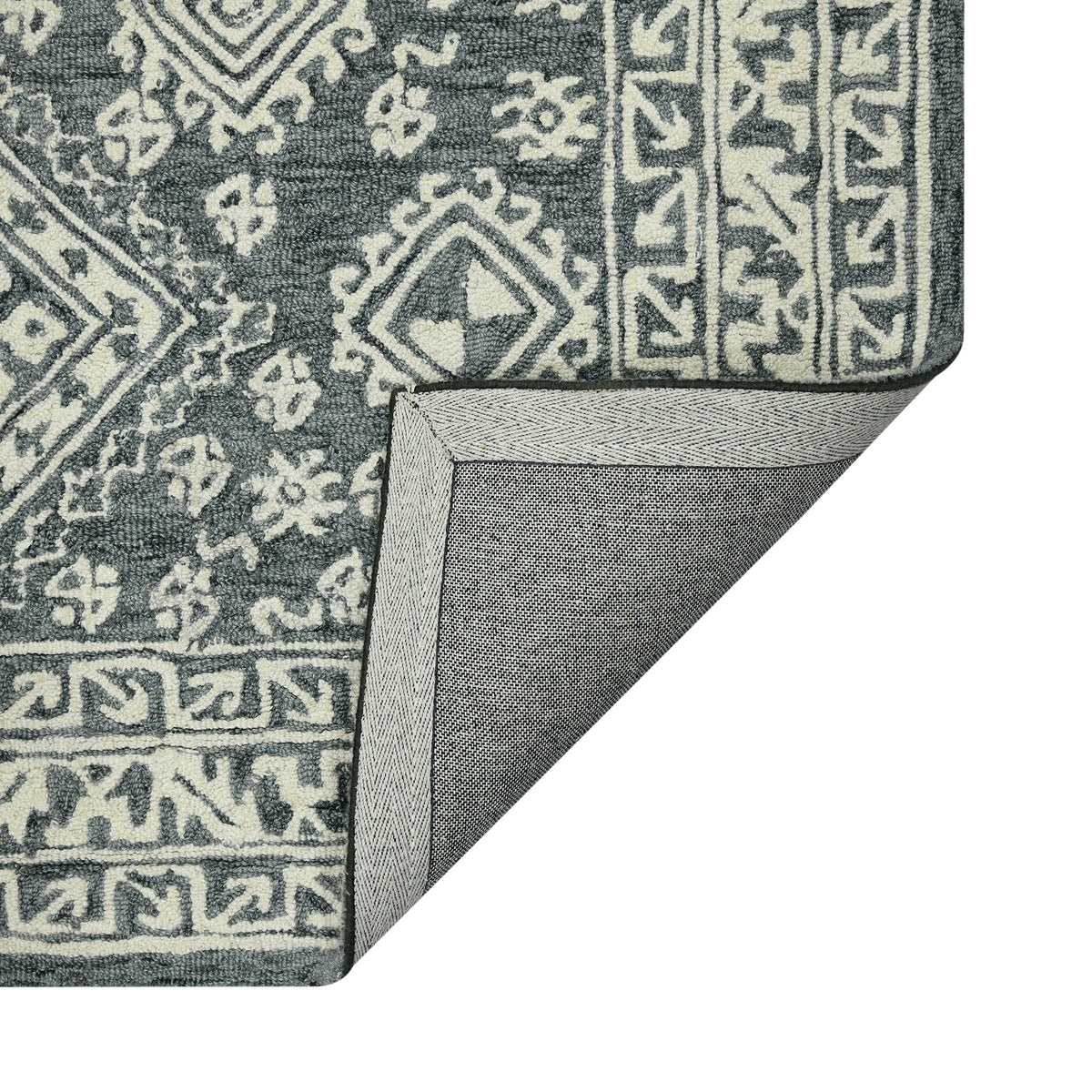 Amer Boscage BOS-61 Slate Gray area rug - back view