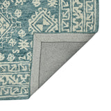 Amer Boscage BOS-64 Teal Blaze area rug - back view