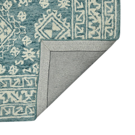 Amer Boscage BOS-64 Teal Blaze area rug - back view