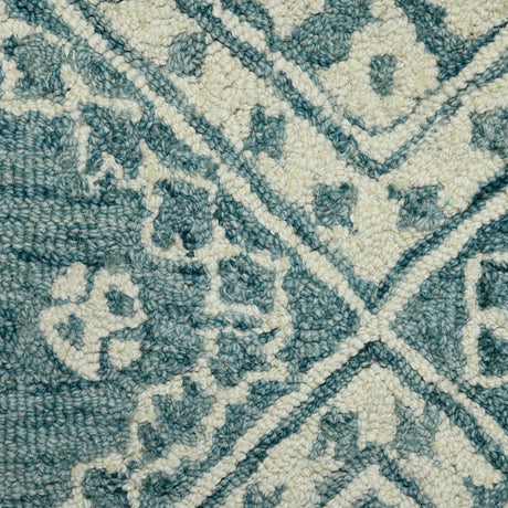 Amer Boscage BOS-64 Teal Blaze area rug - close-up view