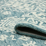 Amer Boscage BOS-64 Teal Blaze area rug - rolled view