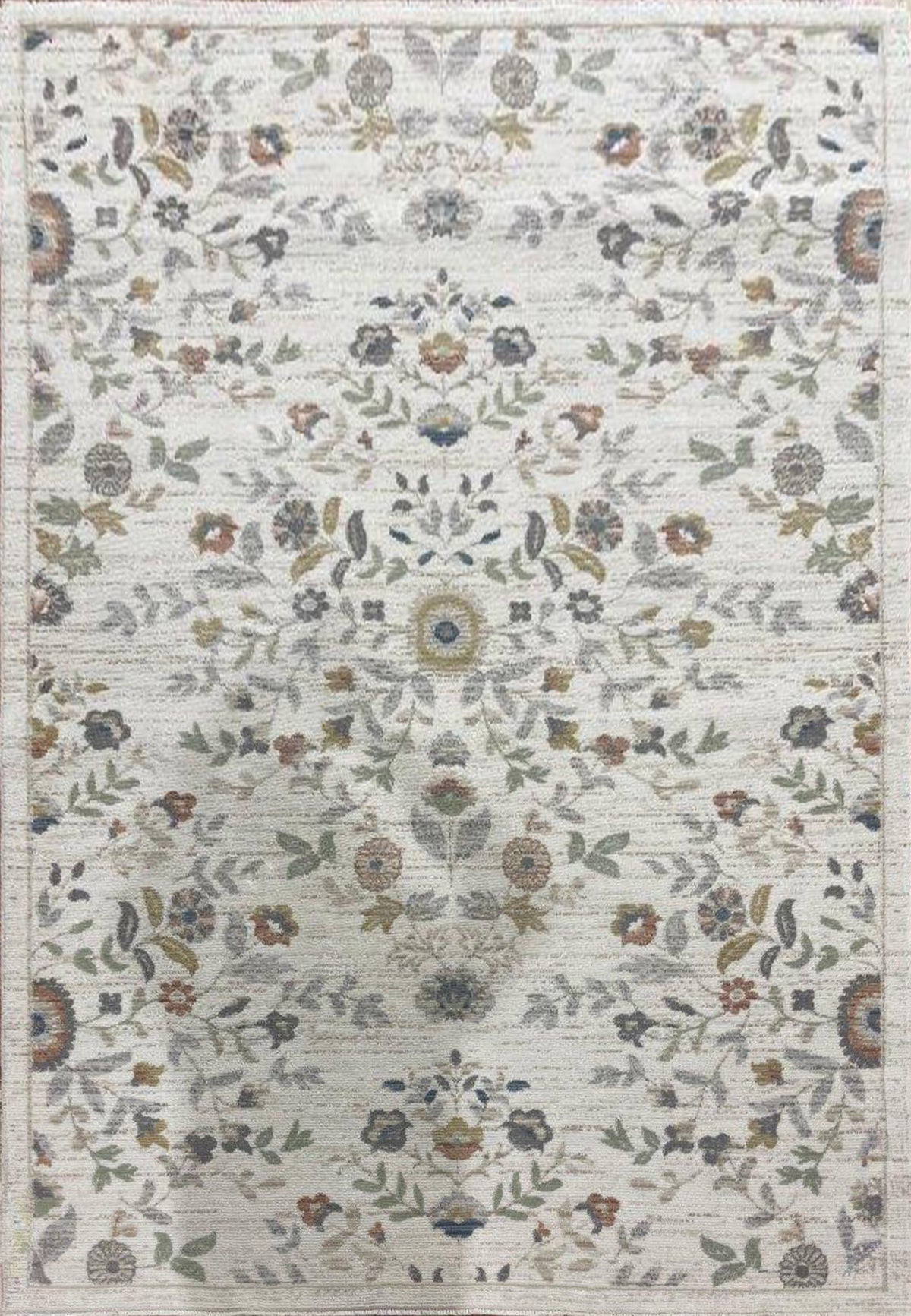 Dynamic Rugs Botanica 13359 Power Loomed Contemporary Ivory/Multi Rug