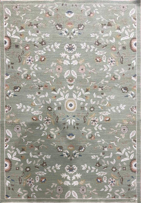 Dynamic Rugs Botanica 13359 Power Loomed Contemporary Olive/Multi Rug