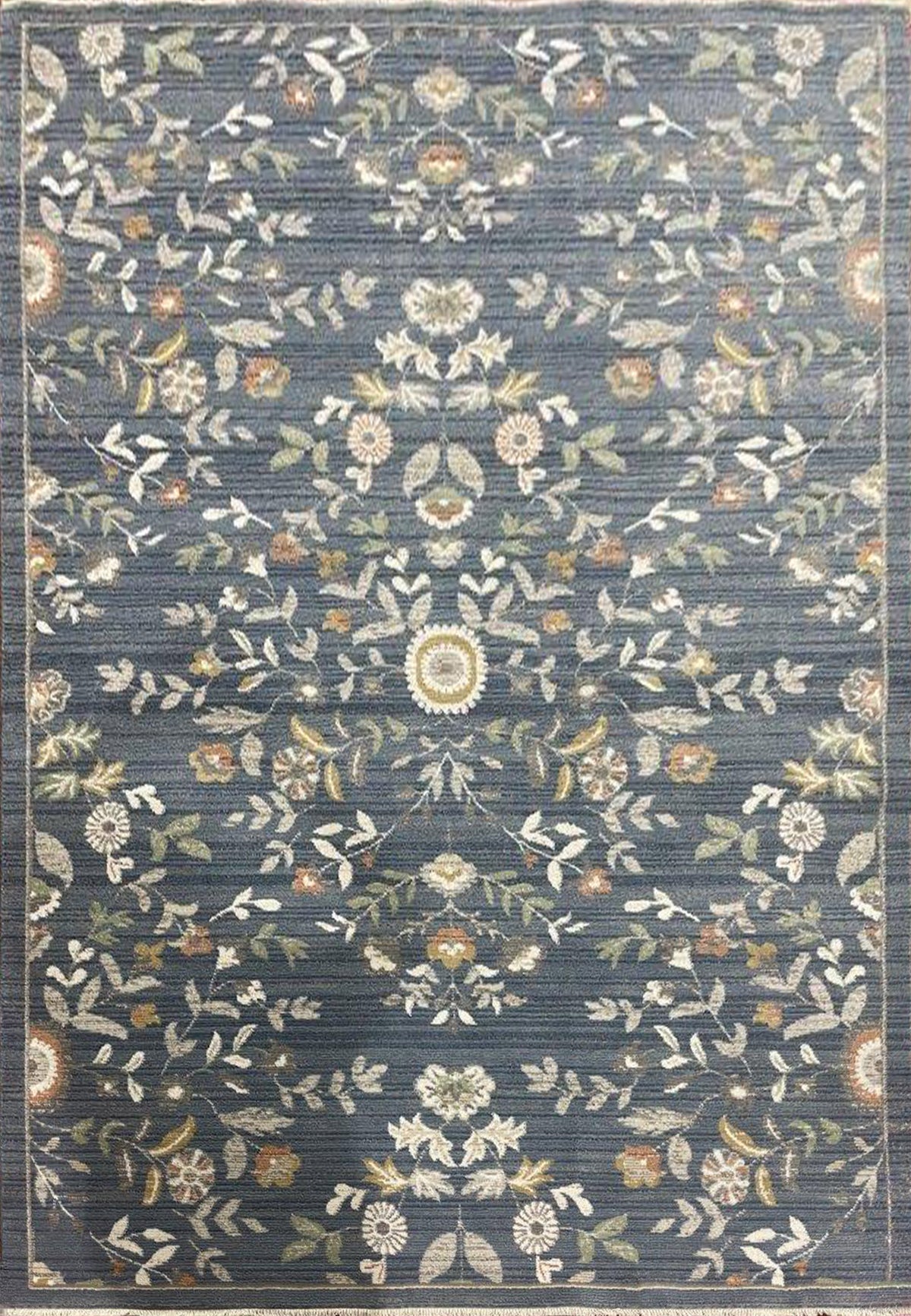 Dynamic Rugs Botanica 13359 Power Loomed Contemporary Navy/Multi Rug