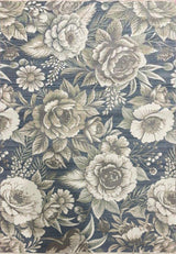 Dynamic Rugs Botanica 13361 Power Loomed Contemporary Navy/Beige Rug