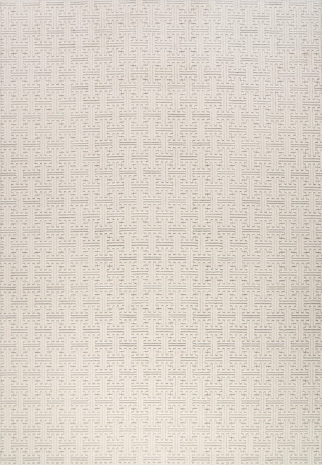 Dynamic Rugs Boutique 19481 Power Loomed Modern Cream/Grey Rug