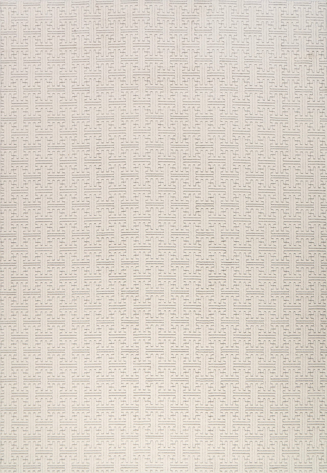 Dynamic Rugs Boutique 19481 Power Loomed Modern Cream/Grey Rug