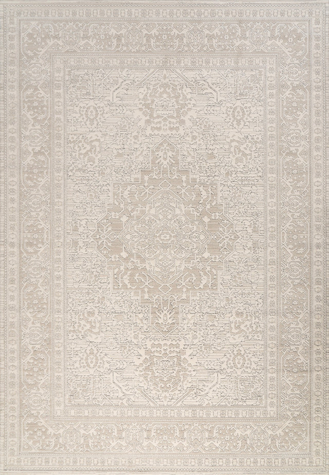 Dynamic Rugs Boutique 19482 Power Loomed Traditional Grey/Cream Rug