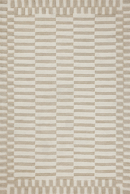 Chris Loves Julia x Loloi Bradley Brl-02 Ivory/Beige Area Rug