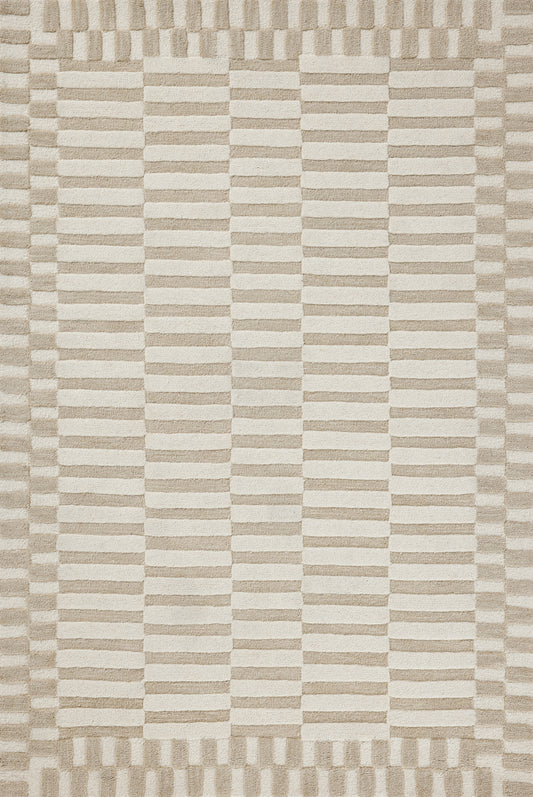 Chris Loves Julia x Loloi Bradley Brl-02 Ivory/Beige Area Rug