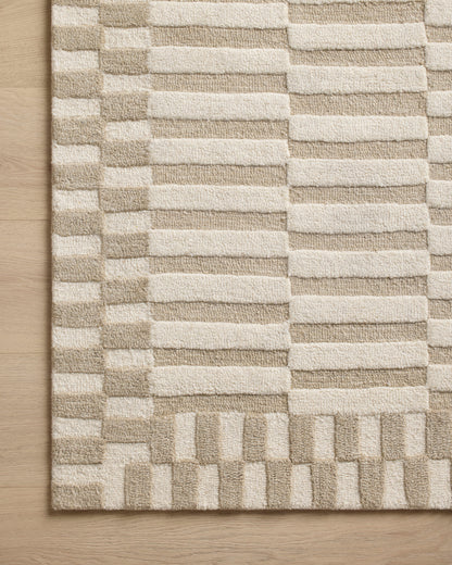 Chris Loves Julia x Loloi Bradley Brl-02 Ivory/Beige Area Rug