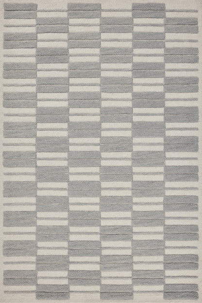 Chris Loves Julia x Loloi Bradley Brl-03 Ivory/Grey Area Rug