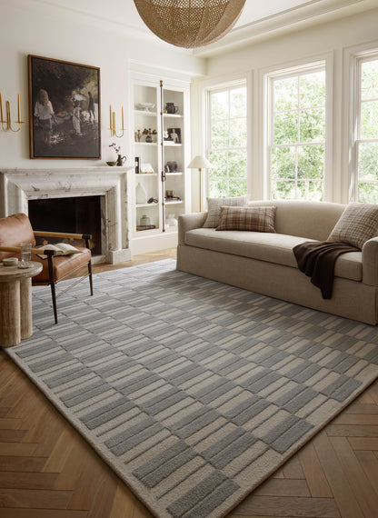 Chris Loves Julia x Loloi Bradley Brl-03 Ivory/Grey Area Rug