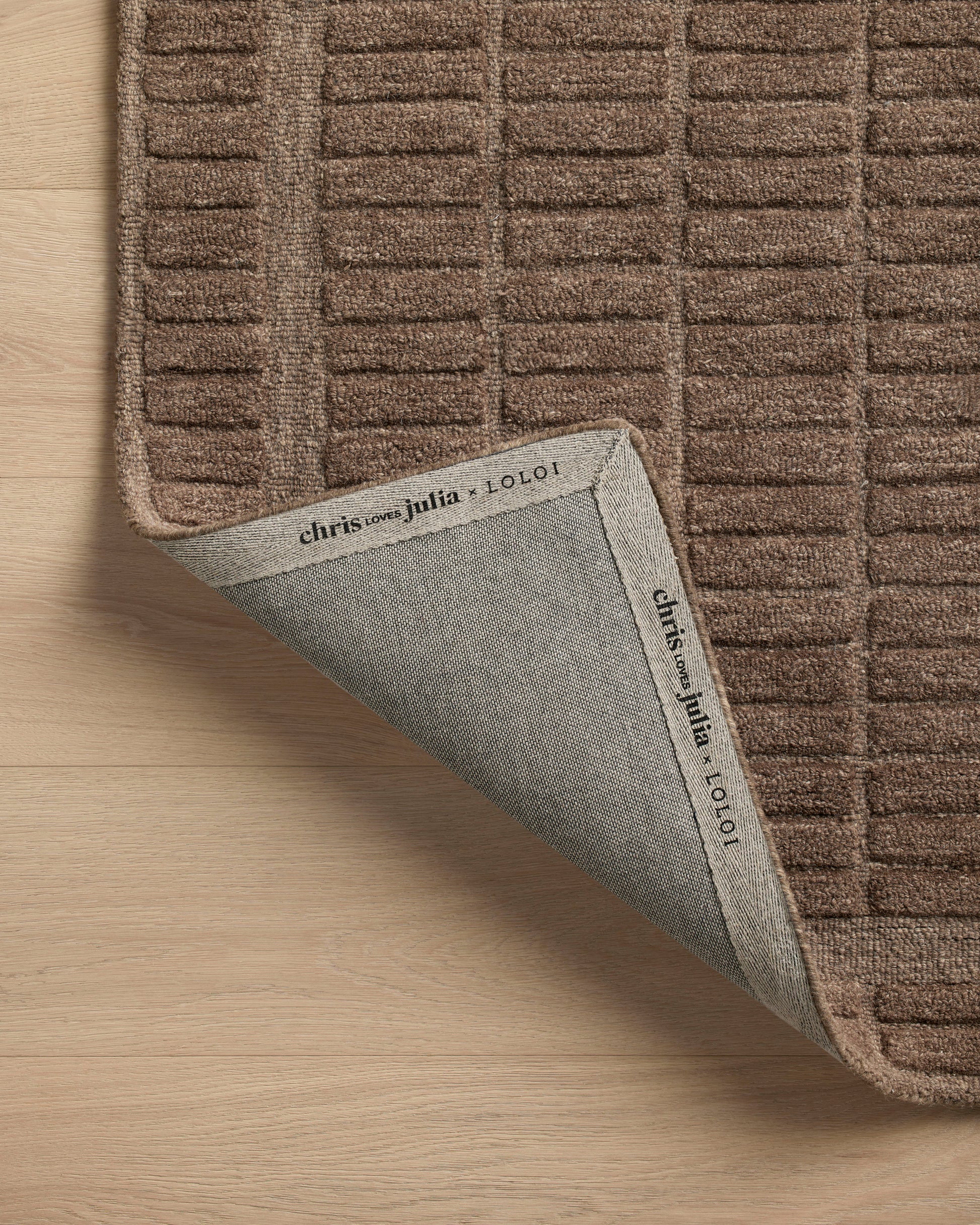 Chris Loves Julia x Loloi Bradley Brl-06 Cocoa/Cocoa Area Rug