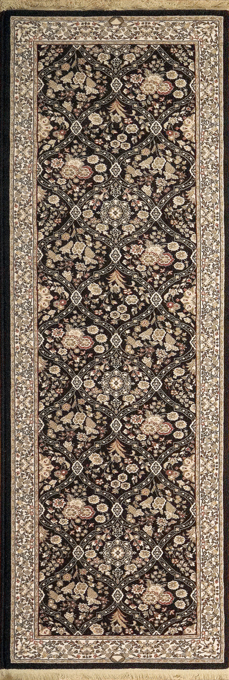 Dynamic Rugs Brilliant 7211 Black Rugs - runner view