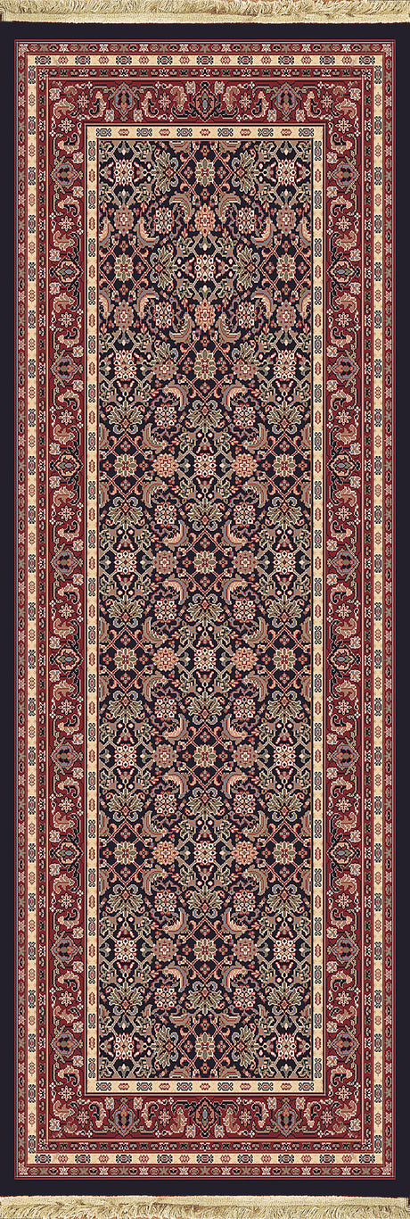 Dynamic Rugs Brilliant 72240 Navy Rugs - runner view