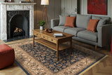 Dynamic Rugs Brilliant 72284 Blue Rugs - room scene