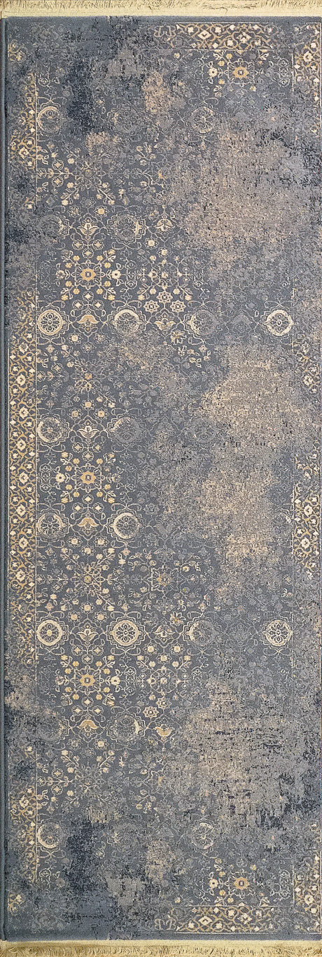 Dynamic Rugs Brilliant 72403 Blue Rugs - runner view