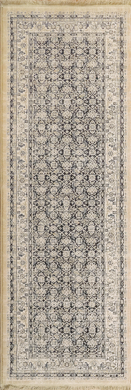 Dynamic Rugs Brilliant 72407 Navy Rugs - runner view