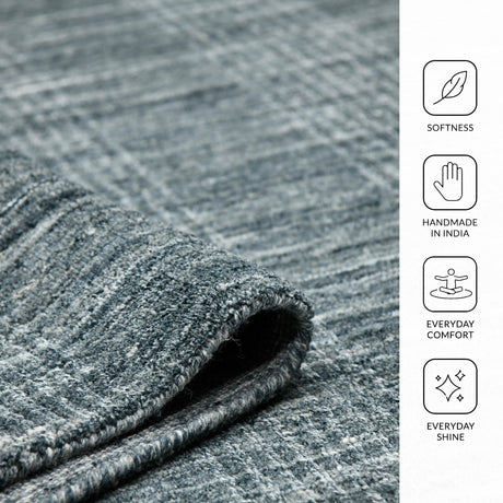 Amer Brooklyn BRK-4 Stone Blue area rug - infographic view