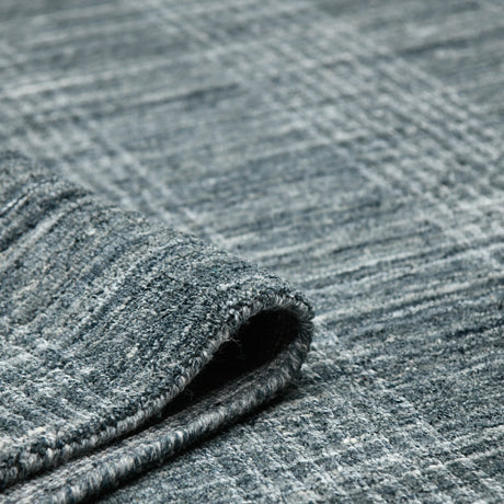 Amer Brooklyn BRK-4 Stone Blue area rug - rolled view