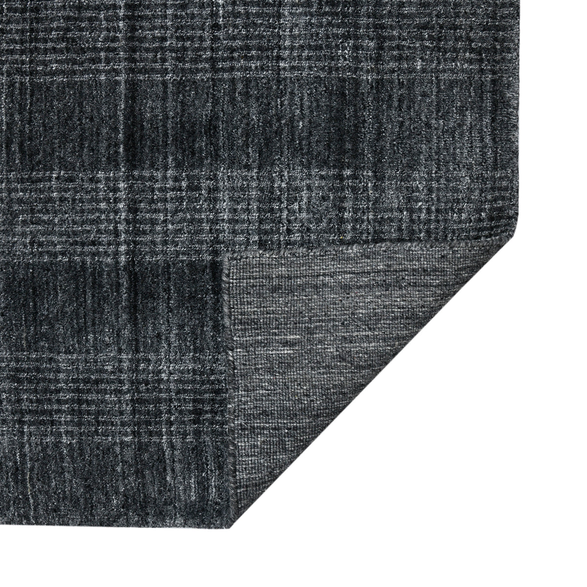 Amer Brooklyn BRK-5 Charcoal area rug - back view