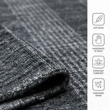 Amer Brooklyn BRK-5 Charcoal area rug - infographic view
