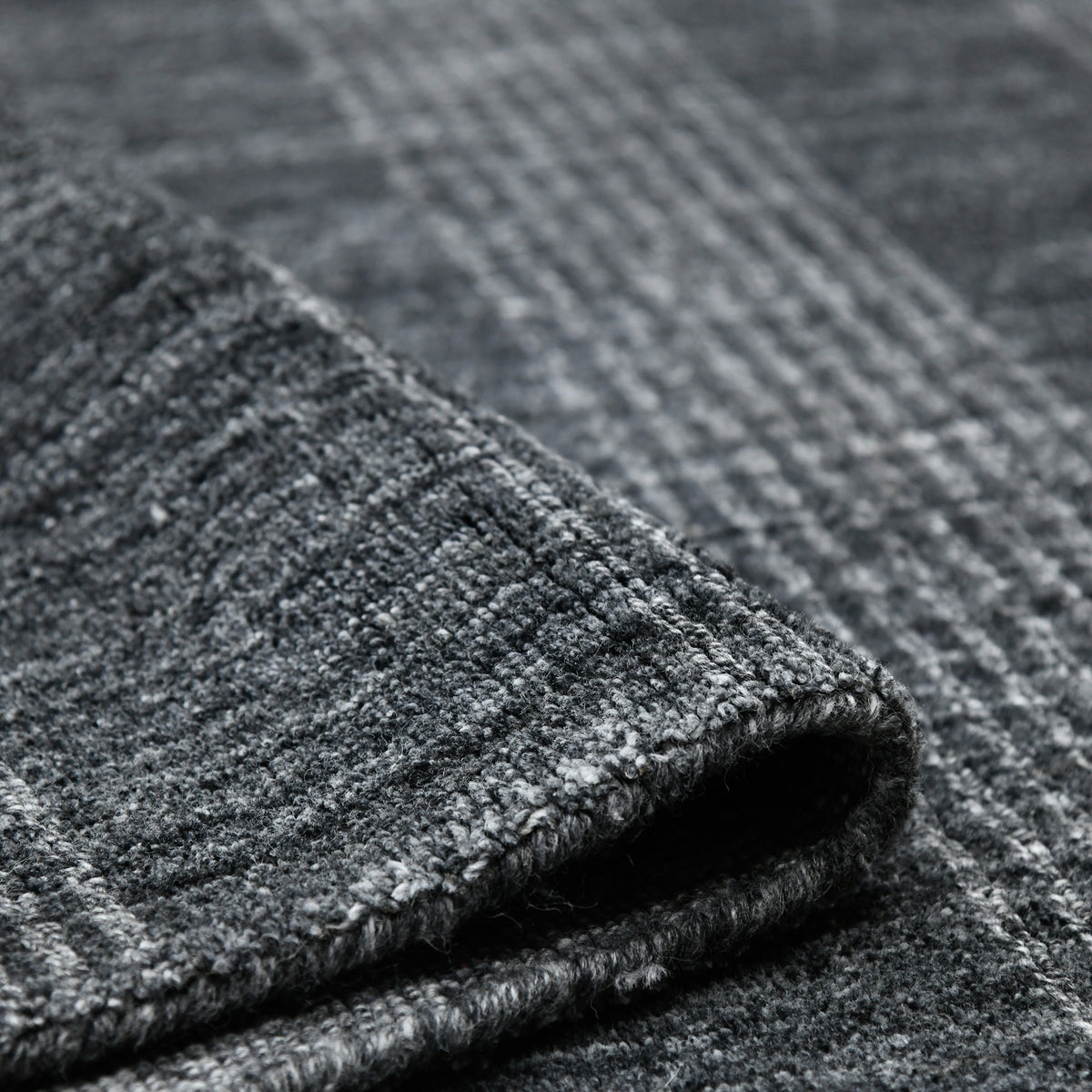 Amer Brooklyn BRK-5 Charcoal area rug - rolled view