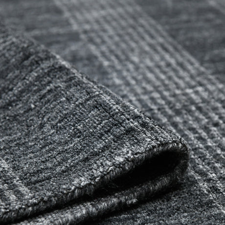 Amer Brooklyn BRK-5 Charcoal area rug - rolled view