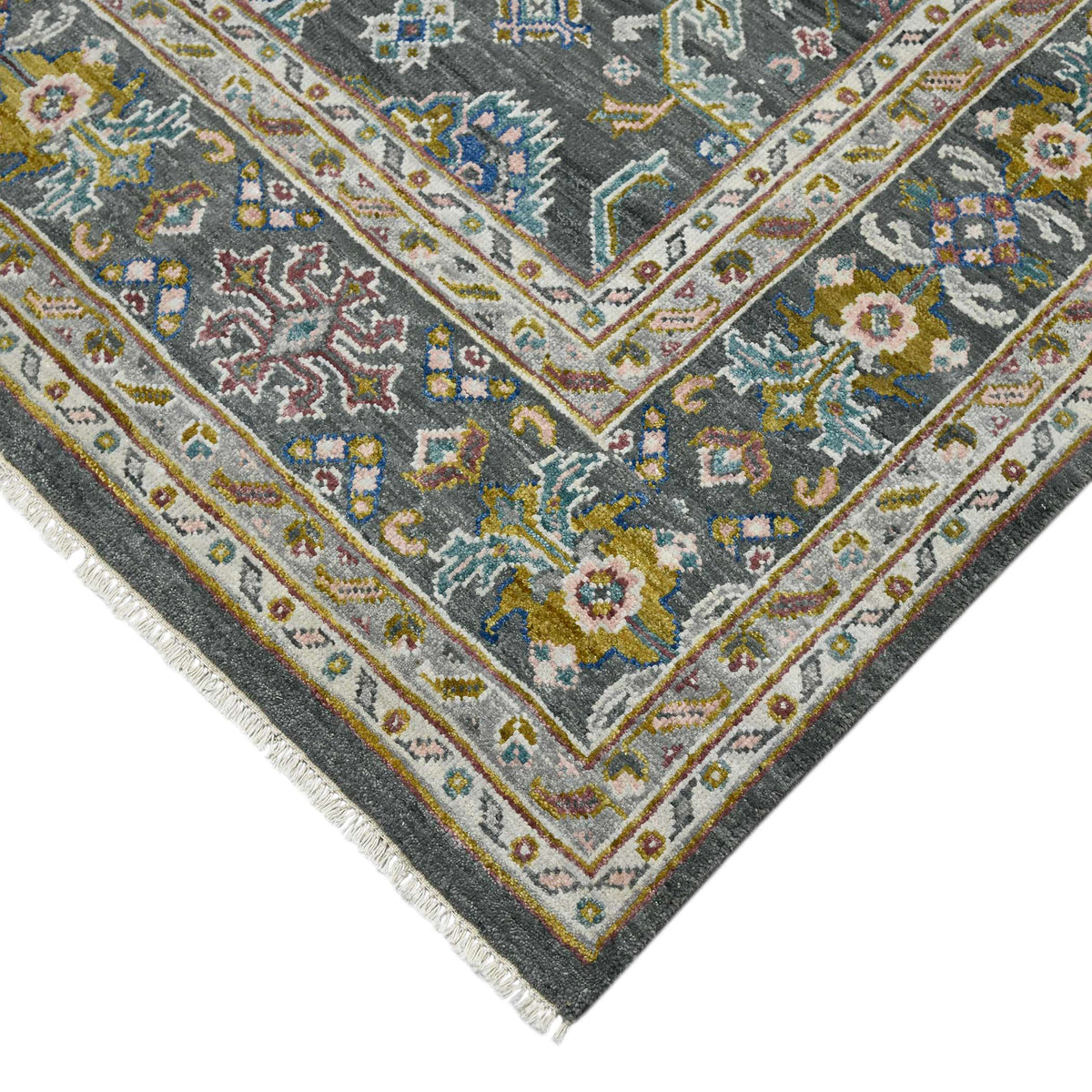 Amer Bristol BRS-19 Gray / Multi area rug - corner view