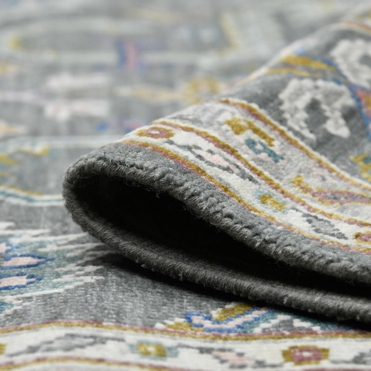 Amer Bristol BRS-19 Gray / Multi area rug - rolled view