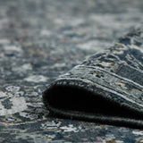 Amer Bristol BRS-31 Charcoal Gray area rug - rolled view