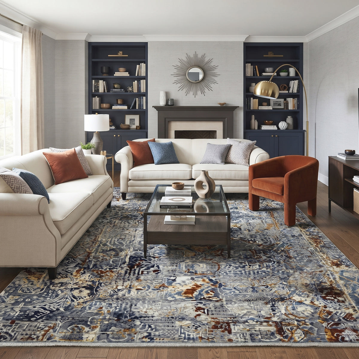 Amer Bristol BRS-46 Blue area rug - lifestyle view