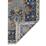 Amer Bristol BRS-8 Ice Blue / Midnight Blue area rug - back view